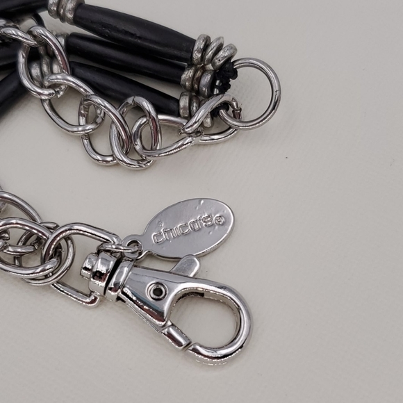 Chico's Black & Silver Chunky Necklace - Picture 6 of 7